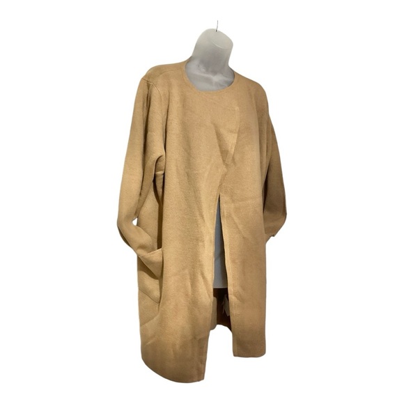 NWT J.Crew $158 Juliette collarless sweater-blazer Hthr Birch Size L J6339 - Picture 4 of 9